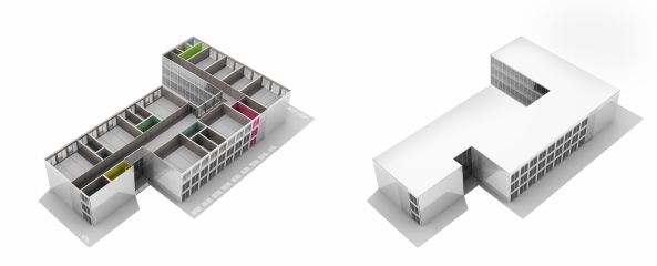 Thomas Mayer, Schule, Schulneubau, Holz, Metall, Baukasten, Europ�ischen Schule, Frankfurt am Main, 2015, school house, new building, metall, wood, European School, EZB, ECB,  Andreas Krawczyk, Nicole Kerstin Berganski, Nordweststadt, Schulkomplex, Erweiterung