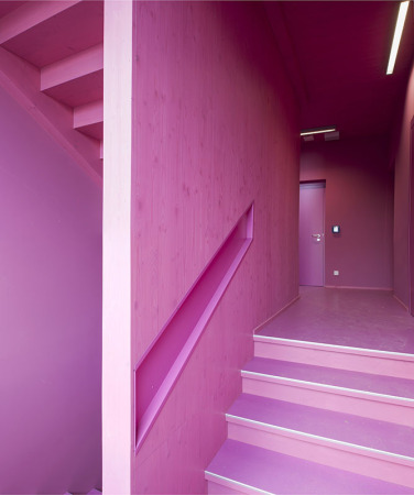 Thomas Mayer, Schule, Schulneubau, Holz, Metall, Baukasten, Europ�ischen Schule, Frankfurt am Main, 2015, school house, new building, metall, wood, European School, EZB, ECB,  Andreas Krawczyk, Nicole Kerstin Berganski, Nordweststadt, Schulkomplex, Erweiterung