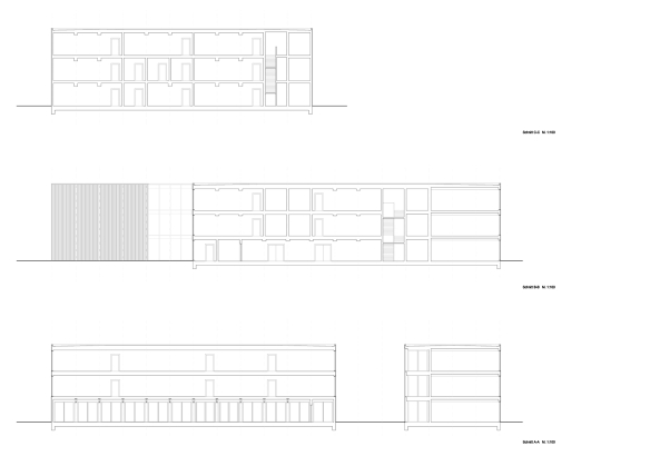 Thomas Mayer, Schule, Schulneubau, Holz, Metall, Baukasten, Europ�ischen Schule, Frankfurt am Main, 2015, school house, new building, metall, wood, European School, EZB, ECB,  Andreas Krawczyk, Nicole Kerstin Berganski, Nordweststadt, Schulkomplex, Erweiterung