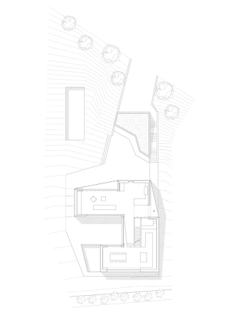 Steimle Architekten, Villa, Brigida Gonzales, Einfamilienhaus, Stuttgart, Deutschland, Pool, Fassade, Fenster, Terrasse, terrace, Salon, Garten, Sichtbeton, Beton, concrete, Galeriegang