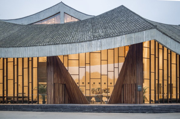 AIM Architecture; Wendy Saunders; Vincent de Graaf; Mount Luofo; Resort; Spa; Ensemble; Hotsprings Resort; Hotel Mianyang; Ruff Well Water Resort; Ferienanlage; Neubau; Wellness-Architektur; Regionales Bauen; China
