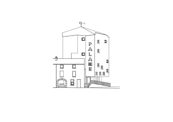 Arthouse in Ortbeton, Beton, Concrete, Kino, cinema, Programmkino in Galway, Irland, Dublin, Monolith, Neubau, Fassade, facade, Betonfassade, Fenster, Kinokomplex, Lichtspiele, Architektur, architecture, contemporary architecture, polygonal, Galway Picture Palace, Sockel, Pyramidendach, Schiefer, Blockbuster, Film, Kinofilm, Programmkino