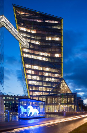 Glas, Doppelglasfassade, doubled glas, HPP, Dsseldorf, Mnster, Duk-Kyu-Ryang , westfalen, Sky-Lounge, Open Space Office