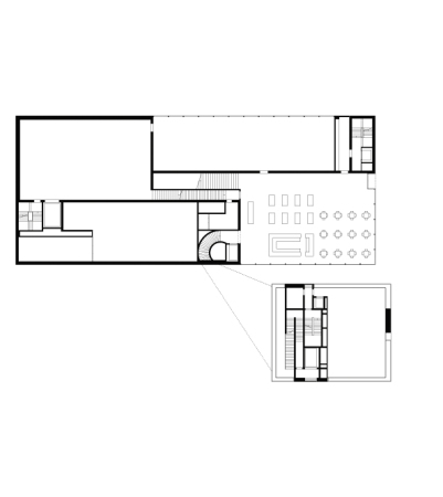 Ortsbeton, Kunst, White Cube, Wrfel, geschliffener Beton, schwarz, wei, Fenstrabnd, unteriridisch, Meinrad Morger, Heinrich Degelo, Christian Kerez, Fortunat Dettli, Vaduz, concrete