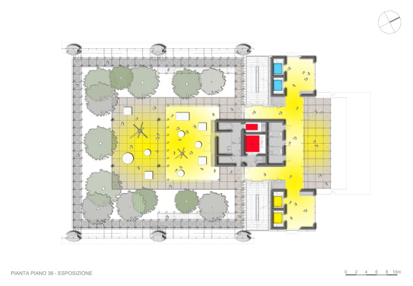 Turin, Italien, Renzo Piano, Intesa Sanpaolo, Neubau, 2015, Fertigstellung, Hochhaus, Turm, tower, highrise, Fassade, Glas, glass, facade, Garten, garden, Verwaltung, office, Bro, gemischte Nutzung, mixed use, variable Nutzung, Infrastruktur, Wintergarten, winter garden, Doppelfassade, double skin facade