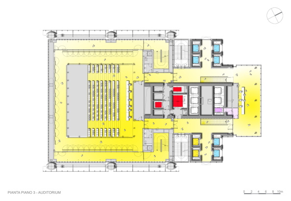 Turin, Italien, Renzo Piano, Intesa Sanpaolo, Neubau, 2015, Fertigstellung, Hochhaus, Turm, tower, highrise, Fassade, Glas, glass, facade, Garten, garden, Verwaltung, office, Bro, gemischte Nutzung, mixed use, variable Nutzung, Infrastruktur, Wintergarten, winter garden, Doppelfassade, double skin facade