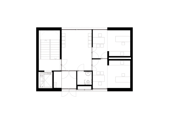 Zement, cement, Pere Buil, Toni Riba, Vora Architekten, Katalanien, Barcelona, village, Hanglage, surgery, Arztpraxis, Schrgdach, pitched roof