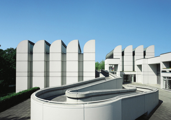 Das heutige Gebude des Bauhaus-Archivs in Berlin, entworfen von Walter Gropius und 1979 fertiggestellt