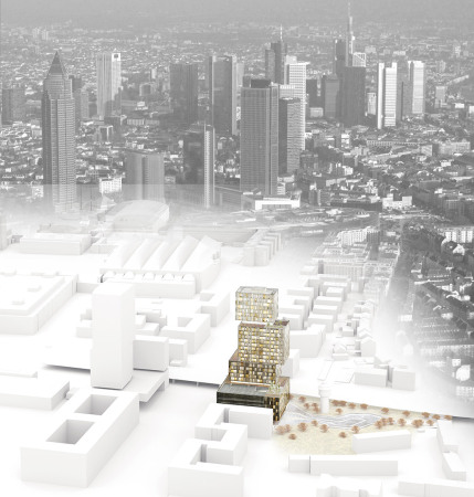 Grntuch Ernst, blauraum architekten, Meixner Schlter Wendt, Behnisch Architekten, Kees Christaanse, 3XN, Delugan Meissl Associated Architects, Neutelings Riedijk Architecten, NMDA - Neil M. Denari Architects, Stefano Boeri Architetti, Frankfurt am Main, Hochhaus, Neubau, Porsche Wettbewerb, 2015, Entscheidung, 1. Preis, Gewinner, Hochbau, City, High Rise, new building, Porsche Tower, Block, Europe's first branded building, Porsche Design Suites, Gallus Community Centre, Jury, Europaviertel, Boulevard Mitte