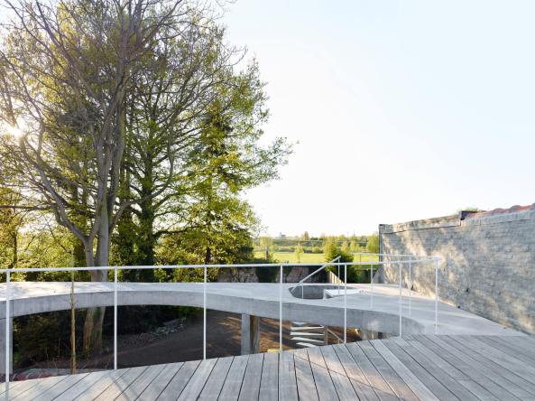 Beton, Backstein, Bestand, Altbau, Graux&Baeyens, Terrasse, Dach, Garten,roof, concrete, brick stone, Belgium, Ename