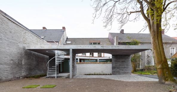 Beton, Backstein, Bestand, Altbau, Graux&Baeyens, Terrasse, Dach, Garten,roof, concrete, brick stone, Belgium, Ename