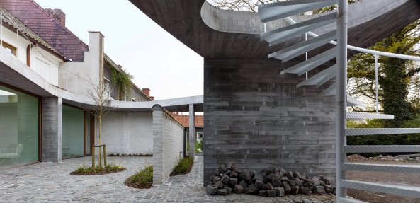 Beton, Backstein, Bestand, Altbau, Graux&Baeyens, Terrasse, Dach, Garten,roof, concrete, brick stone, Belgium, Ename