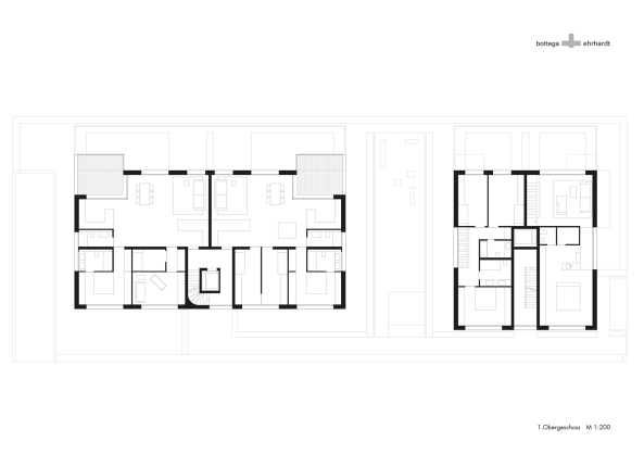 BF 30, Baugruppe, Stuttgart, Killesberg, Wohnungsbau, Wohnen, housing, Mehrgenerationenwohnen, Fassade, Park, parc, Bottega + Ehrhardt Architekten, appartment, Eternitplatte, Loggia, Balkon, Dachterrasse