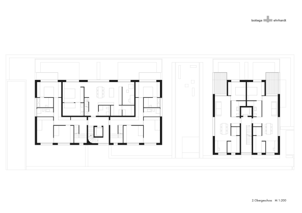 BF 30, Baugruppe, Stuttgart, Killesberg, Wohnungsbau, Wohnen, housing, Mehrgenerationenwohnen, Fassade, Park, parc, Bottega + Ehrhardt Architekten, appartment, Eternitplatte, Loggia, Balkon, Dachterrasse
