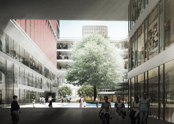 Gerkan Marg Partner, Hochhaus, Neubau, gmp, Unicom, Wettbewerbsgewinn, Tianhe District, Guangzhou, Bu&#x308;rohochhaus, Tianhe District, Brokomplex, Industrial Operation Center, Stadtlandschaft, 2015, Trme, Brokomplex