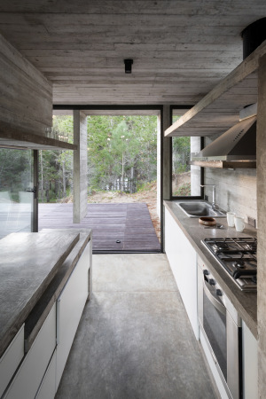 Wein House, Wohnhaus, Haus, Wohnen, housing, house, Buenos Aires, Beton, concrete, Casa, Wald, Landschaft, D�nen, dunes, forest, Villa, Hang, Erschlie�ung, Rampe, ramp, beam, Balken
