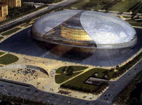 Nationaltheater in Peking wird weiter gebaut