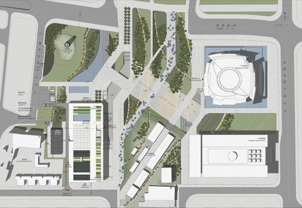 Wettbewerb, Stdtebau, China, Guanzhou, Thomas Herzog, Nieto Sobejano, competition, urbanism, Pearl River,  Lingnan Park, gmp, Science Museum, Citiy Museum, Art Gallery