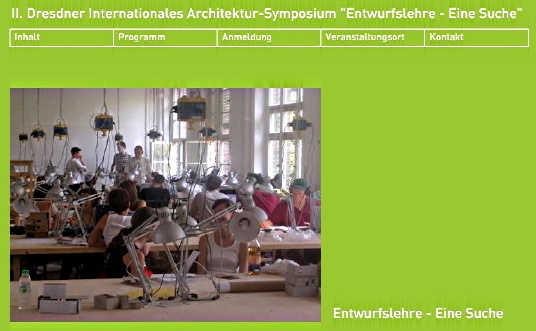 Architektursymposium in Dresden angekndigt