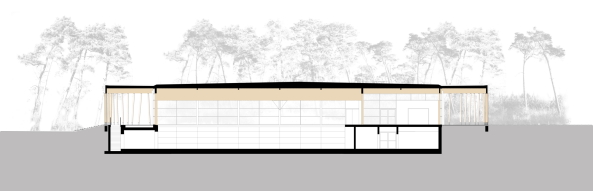 Sporthalle, Schuldorf Bergstrae, Seeheim-Jugenheim, Loewe Partner Architekten, Neubau, 2015, Denkmalschutz, heritage, Sport, Schule, school, Fassade, Oberlicht, light, facade, Dach, roof, Klinker, Backstein, brick, Holz, wood, Balken