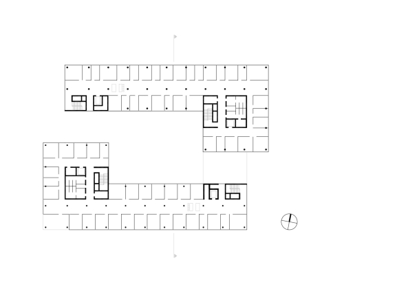 2014, 2012, JSWD, Architektur, St�dtebau, Essen, Quartier, Chaix & Morel, Bauabschnitt, Thyssen Krupp, Campus, St�dtebau, Stadt, B�ro, Verwaltung, Westflanke, Miniapolis, Westflanke, Typologie, Konferenzzentrum, Gussstahlfabrik, Geb�udefl�gel, Deutsches Rotes Kreuz, Headquarter, Corporate Architecture. Stahl, Metall, Aluminium, Loggia, Kinder, Kindertagesst�tte, Stadtumbau, urban renewal, industrial area, Atrium, Gussstahlfabrik, 1818, JSWD Architekten, Essen, K�ln, 45143