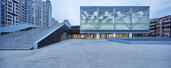CSWADI; SanWaYao; community sports facility; Neubau; Sportkomplex;China Southwest Architectural Design and Research Institute; China; Chengdu; DongYuan; Sportzentrum; Rampe; Multifunktionshalle