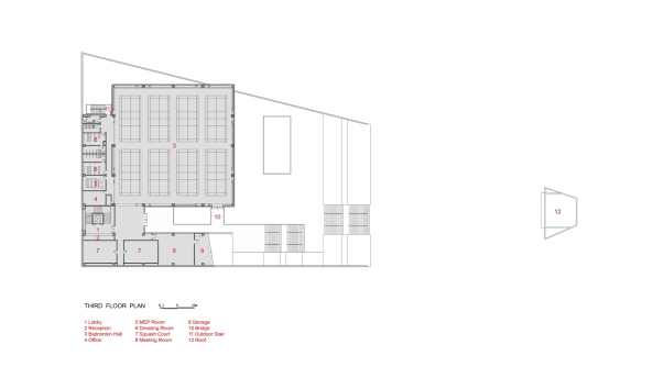 CSWADI; SanWaYao; community sports facility; Neubau; Sportkomplex;China Southwest Architectural Design and Research Institute; China; Chengdu; DongYuan; Sportzentrum; Rampe; Multifunktionshalle
