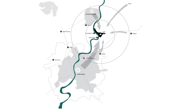 Topotek 1, Gandhinagar, le Corbusier, Stdtebau, Landschaftsplanung, Planung, Wettbewerb, Grn, kologisch, environmental, sustainable, Nachhaltig, GIFT City, Sabamati, Forest, Wald, Park, Finance Tec City Limited, 1. Preis, Gewinner, Wettbewerb, Planung, open park, 2015, competition