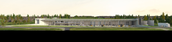 Landschaftsgeb�ude, landscape building, Glasfassade, glass facade, Art storage, Kunstlager, Louvre, Frankreich, Werkstatt, workshop, Topographie, topographie, Logistik, logistics, Kunstrestaurierung, Art conservation