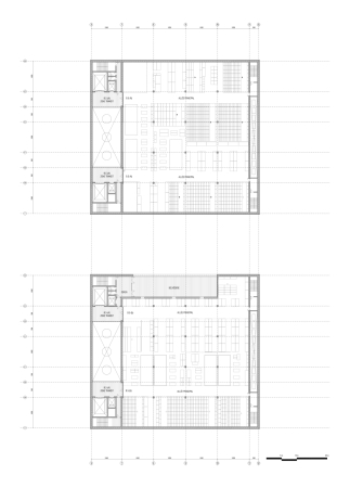 Landschaftsgeb�ude, landscape building, Glasfassade, glass facade, Art storage, Kunstlager, Louvre, Frankreich, Werkstatt, workshop, Topographie, topographie, Logistik, logistics, Kunstrestaurierung, Art conservation