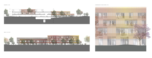 Mnchen, 2015, Kinder, Spital, Krankenhaus, Kinderkrankenhaus, Grohadern, Neubau, Wettbewerb, Preistrger, competition, architecture, Architektur, Preis, 1. prize, Staab, Nickl, Riegler Riewe, Ludes, Architects Collective, Gesundheit, Heilung, Zimmer, Einzelzimmer, Krankheit, Versorgung, Grohadern, Germany, Munich,