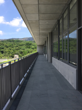 concrete, arts center, Taiwan, Dharma Drum Institute of Liberal Arts, Sporthalle, Studentwohnheim, Beton, Anlage, Vernacular, Tropical Architecture
