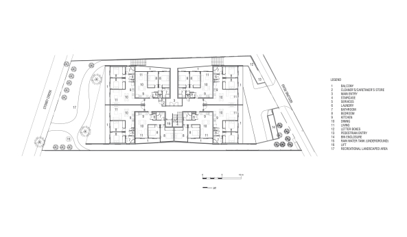 k20 Architecture; Trinity Apartments; Melbourne; Australien; Neubau; Wohnanlage; Wohnungsbau; Dreifaltigkeit
