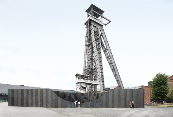Stahl, steel, Genk, Belgium, C.Mine, Pieterjan Gijs, Arnout van Vaerenbergh, Labyrint, labyrinth, art installation, Kunstinstallation