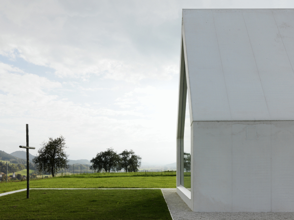 Weibeton, Travertin, white concrete, Krnten, Gerhard Sacher, Verschalung, Austria, sterreich, Glaswand, glas, glas wall,