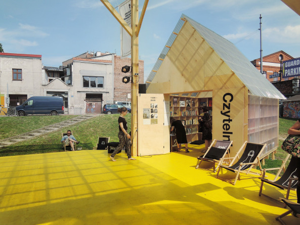 Pavillon, J�disches Festival, Tempor�res Bauen, Krakau, Konzert, Bibliothek, Tanzfl�che, Polycarbonat