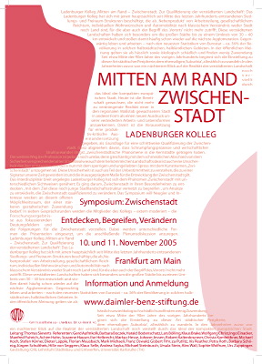 Symposium in Frankfurt zur Zwischenstadt
