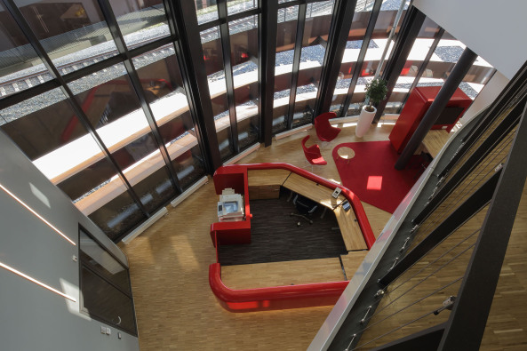 utrecht, infrastuktur, verkehrsleitzentrale, verkehrszentrale, neubau, konstruktion, stahl, corten-stahl, lamellen, fassade, eisenbahn, bahn, ingenieure, architekten, niederlande, de Jong, Gortemaker, Algra