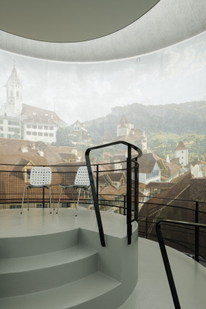 graber&steiger, rotunde, thun, thun-panorama, panorama, anbau, erweiterung, schweiz, beton, glas, sanierung, denkmal, Dominque Marc Wehrli, luzern, architekten, Karl Keller