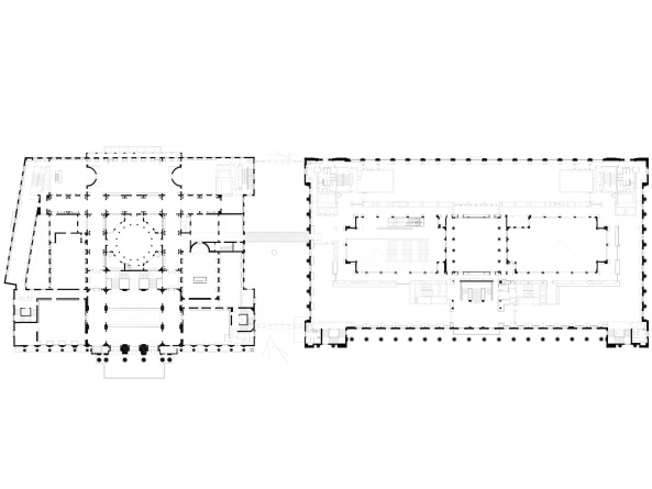 national gallery singapore, nationalgalerie, singapur, studio milou, paris, singapore, bauen im bestand, umbau, denkmal, kolonialarchitektur, kolonialviertel, kunst, galerie,  CPG, consultants, gold, decke, aufstockung