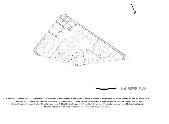 Wohungsbau, house, korea, Korea, Seoul, Archi Fiore, HyoMan Kim, IROJE KHM Architects, Sergio Pirrone, Gyeonggi-do, Restauran, Shop, Bro, Wohnen, Expressionismus, expresionistisch, expressive, Hinrich Baller, Inken Baller, Neubau, 2015, korean architecture, Stadthaus, Balkone, Terrassen,