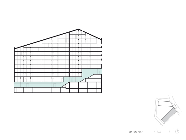 kita, wohnkomplex, stockholm, schweden, joliark, neubau, stein, grau, balkone, putz, hof, innenhof, wohnungsbau