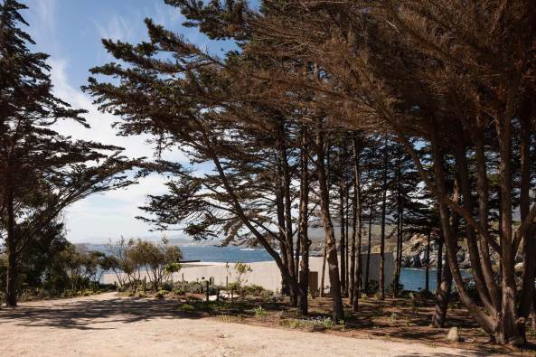 Topographie, Sichtbeton, Glas, Fassade, Villa, Knstler, Maler, Meerblick, Aussicht, Rahmung, Windschutz, Chile, unebenes Terrain, Kste, concrete, coast, view, framing, sea, ocean, Chile, 2015, Felipe Assadi Arquitectos, Santiago, painter, house