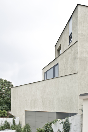 villa, donau, putz, attika, neubau, x architekten, wien, linz, geflle, einfamilienhaus, hang, sd, zaubertal, aufgefchert, fcher, leonding, pstlingberg