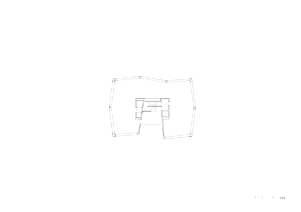 Beton, conrecte, Sttzen, Fassade, Treppenhaus, staircase, Switzerland, Schweiz, FHV, breite Fenster, wide windows, concrete grit, Gitter, Saint Sulpice, Lausanne, office building