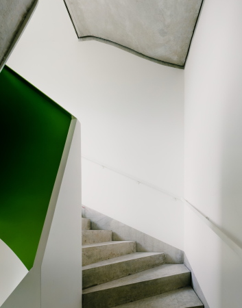 Flexibler Grundriss, weitspannende Decke, zanderroth, cb 19, Best Architects Award, Schauseite, Rckseite, Bauherrengemeinschaft, Berlin, panorama windo, flexible groundplan, apartments, front, 27 apartments