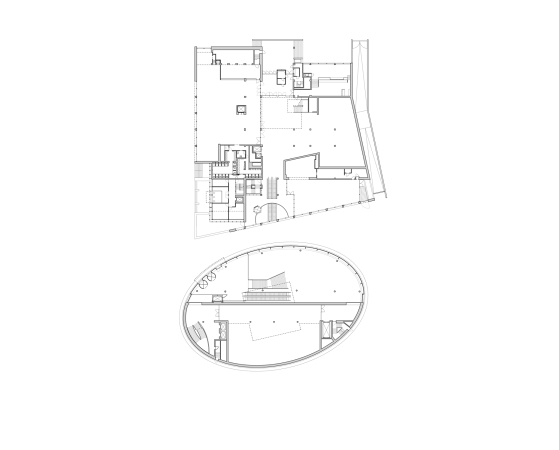 Hans van Heeswijk Architects, 2015, Van Gogh Museum, Vincent Van Gogh, Amsterdam, Netherlands, Painter, Maler, Niederlande, Holland, Neubau, Glas, Stahl, Eingangshalle, Amsterdam Zuid, Kisho Kurokawa, Gerrit Rietveld, Eingangshalle, Untergschoss, basement, connection, Verbindung,