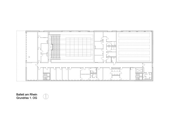 gmp, Dsseldorf, Probenhaus, Ballettsaal, PPP, Beton, PP, Trainingsraum