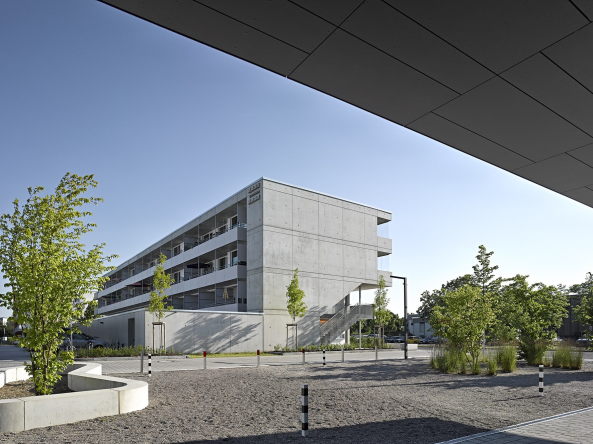 2015, Neubau, Wohnungsbau, Blauwerk Architekten, Fertigstellung, Ingoldstadt, concrete, Beton, Maisonette, doppelgeschossig, Wohngruppe, EUROPAN 6, Maisonettwohnungen, Balkone, balconies, balcony, Giardino Segreto, Mai, Richard-Wagner-Strae, Permoserstrae, Ingolstadt