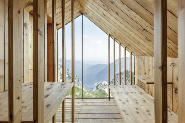 OFIS; Harvard Design School; Shelter; Schutzhtte; Alpine Shelter Skuta; Slowenien; Neubau; Bergsteiger; Biwak; Glasfaserbeton; PD Llubiljana Matica; Skuta; Architektur